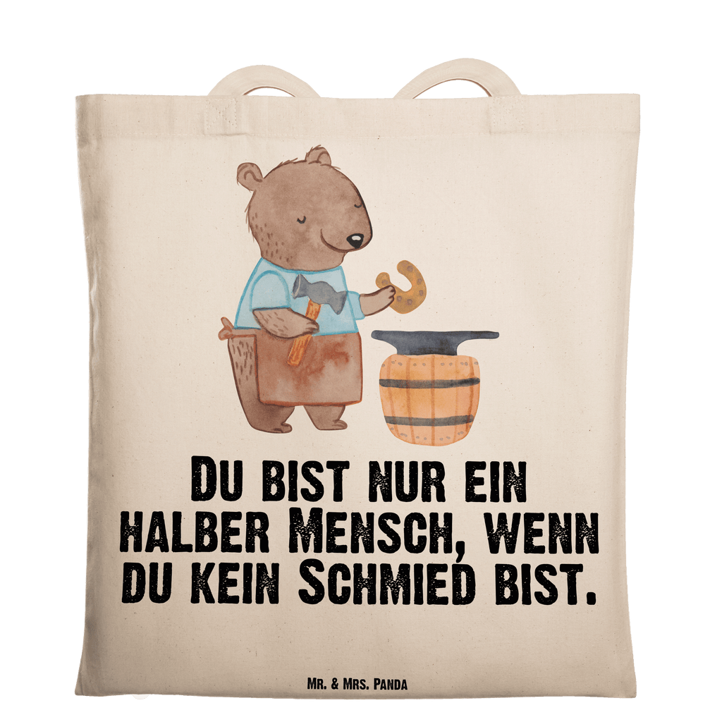 Tragetasche Schmied mit Herz Beuteltasche, Beutel, Einkaufstasche, Jutebeutel, Stoffbeutel, Tasche, Shopper, Umhängetasche, Strandtasche, Schultertasche, Stofftasche, Tragetasche, Badetasche, Jutetasche, Einkaufstüte, Laptoptasche, Beruf, Ausbildung, Jubiläum, Abschied, Rente, Kollege, Kollegin, Geschenk, Schenken, Arbeitskollege, Mitarbeiter, Firma, Danke, Dankeschön