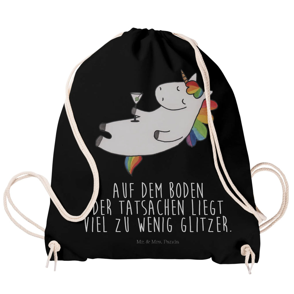 Sportbeutel Einhorn Cocktail Sportbeutel, Turnbeutel, Beutel, Sporttasche, Tasche, Stoffbeutel, Sportbeutel Kinder, Gymsack, Beutel Rucksack, Kleine Sporttasche, Sportzubehör, Turnbeutel Baumwolle, Einhorn, Einhörner, Einhorn Deko, Pegasus, Unicorn, Party, Spaß, Feiern, Caipirinha, Rum, Cuba Libre, Sekt, Freundin, Geburtstag, lustig, witzig, Spruch, Glitzer