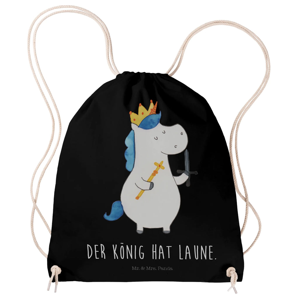 Sportbeutel Einhorn König mit Schwert Sportbeutel, Turnbeutel, Beutel, Sporttasche, Tasche, Stoffbeutel, Sportbeutel Kinder, Gymsack, Beutel Rucksack, Kleine Sporttasche, Sportzubehör, Turnbeutel Baumwolle, Einhorn, Einhörner, Einhorn Deko, Pegasus, Unicorn, König, Ritter, Mittelalter