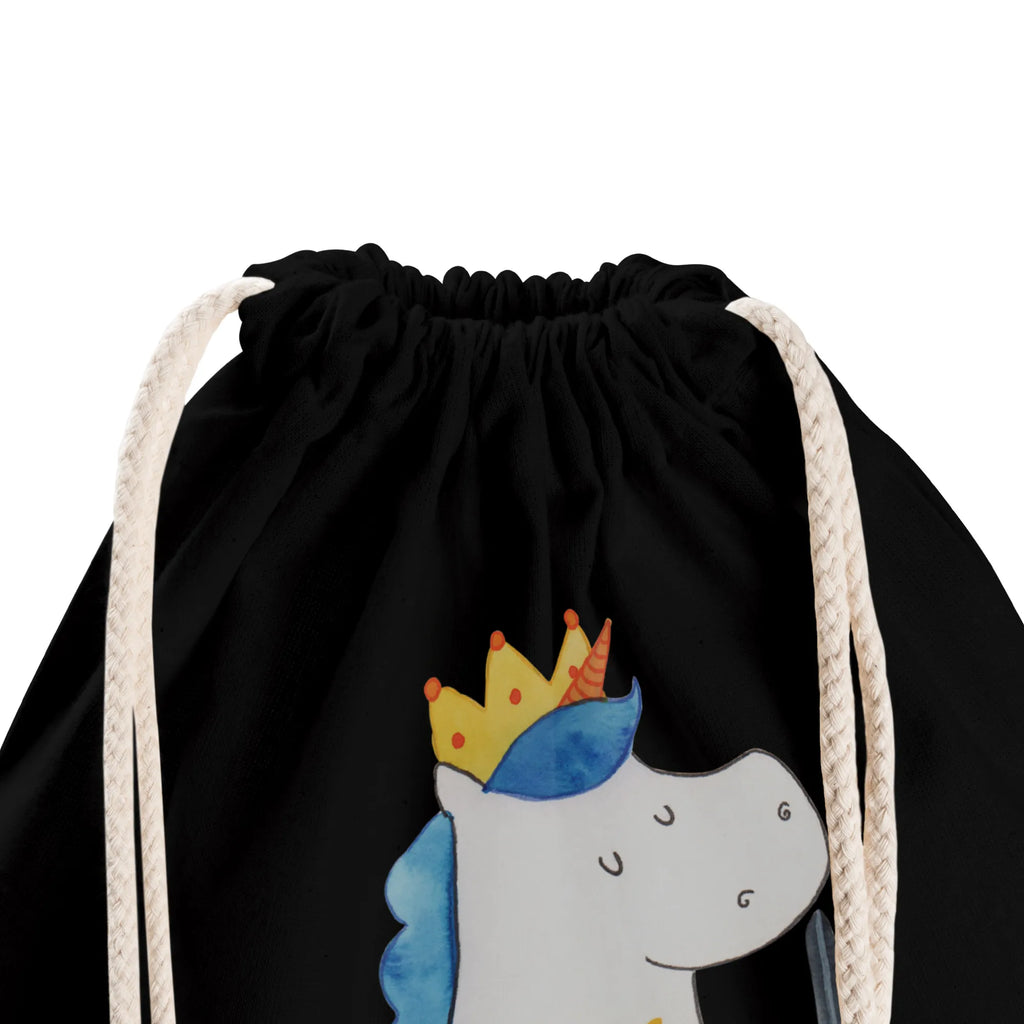 Sportbeutel Einhorn König mit Schwert Sportbeutel, Turnbeutel, Beutel, Sporttasche, Tasche, Stoffbeutel, Sportbeutel Kinder, Gymsack, Beutel Rucksack, Kleine Sporttasche, Sportzubehör, Turnbeutel Baumwolle, Einhorn, Einhörner, Einhorn Deko, Pegasus, Unicorn, König, Ritter, Mittelalter