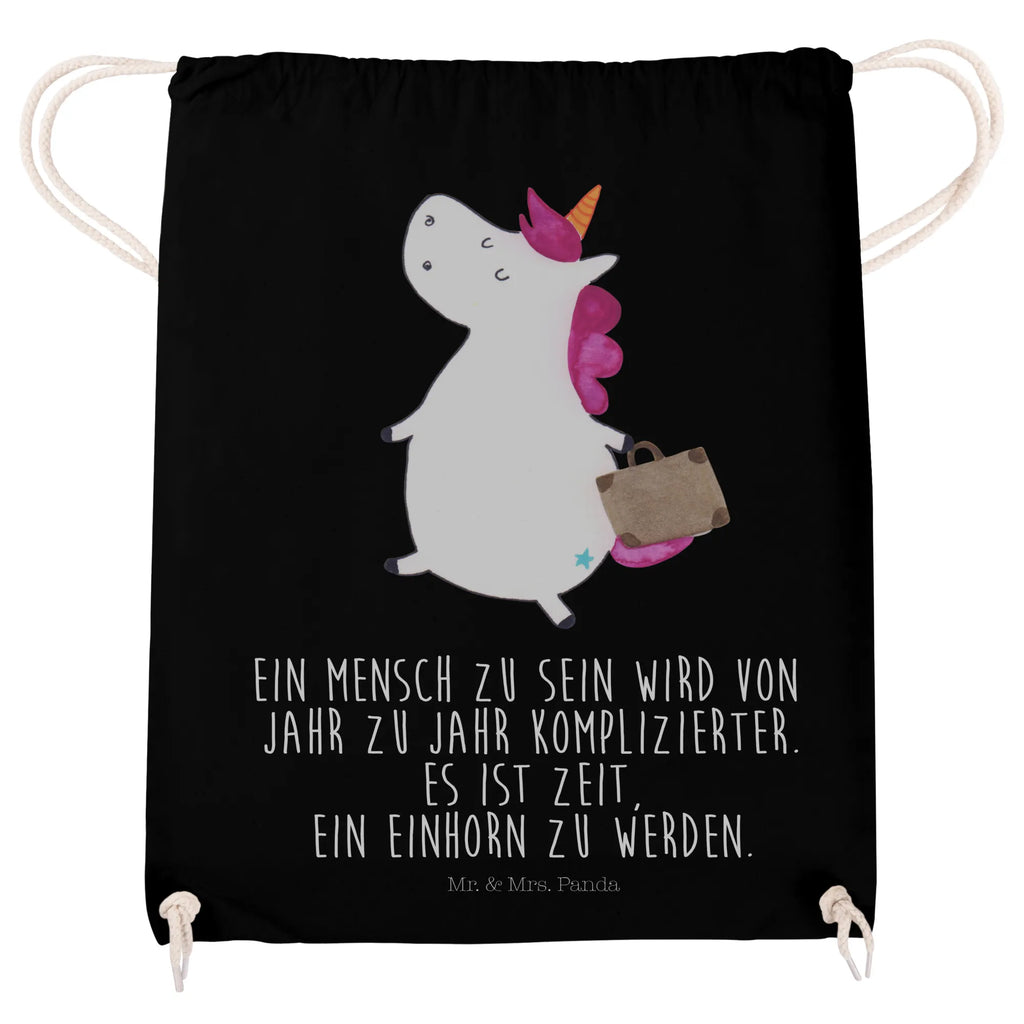 Sportbeutel Einhorn Koffer Sportbeutel, Turnbeutel, Beutel, Sporttasche, Tasche, Stoffbeutel, Sportbeutel Kinder, Gymsack, Beutel Rucksack, Kleine Sporttasche, Sportzubehör, Turnbeutel Baumwolle, Einhorn, Einhörner, Einhorn Deko, Unicorn, unicorn, Koffer, Verreisen, Reise, Gepäck, Abenteuer, Erwachsen, Kind, albern, Spaß, lustig, witzig