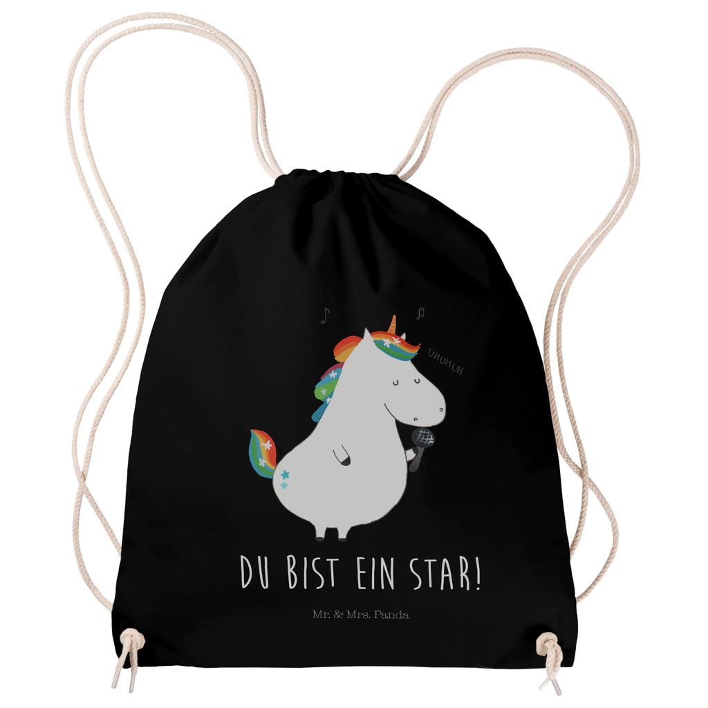 Sportbeutel Einhorn Sänger Sportbeutel, Turnbeutel, Beutel, Sporttasche, Tasche, Stoffbeutel, Sportbeutel Kinder, Gymsack, Beutel Rucksack, Kleine Sporttasche, Sportzubehör, Turnbeutel Baumwolle, Einhorn, Einhörner, Einhorn Deko, Pegasus, Unicorn, Glitzer, Konfetti, Party, Geburtstag, Feier, Fest, Disco, Sängerin, Sänger, Freundin