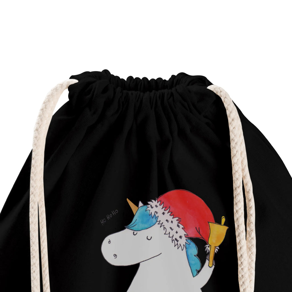 Sportbeutel Einhorn Weihnachtsmann Sportbeutel, Turnbeutel, Beutel, Sporttasche, Tasche, Stoffbeutel, Sportbeutel Kinder, Gymsack, Beutel Rucksack, Kleine Sporttasche, Sportzubehör, Turnbeutel Baumwolle, Einhorn, Einhörner, Einhorn Deko, Pegasus, Unicorn, Gin, Schokolade, Schoki, Weihnachten, Weihnachtsmann, Nikolaus, Wunschzettel, Wunschliste, Feenstaub