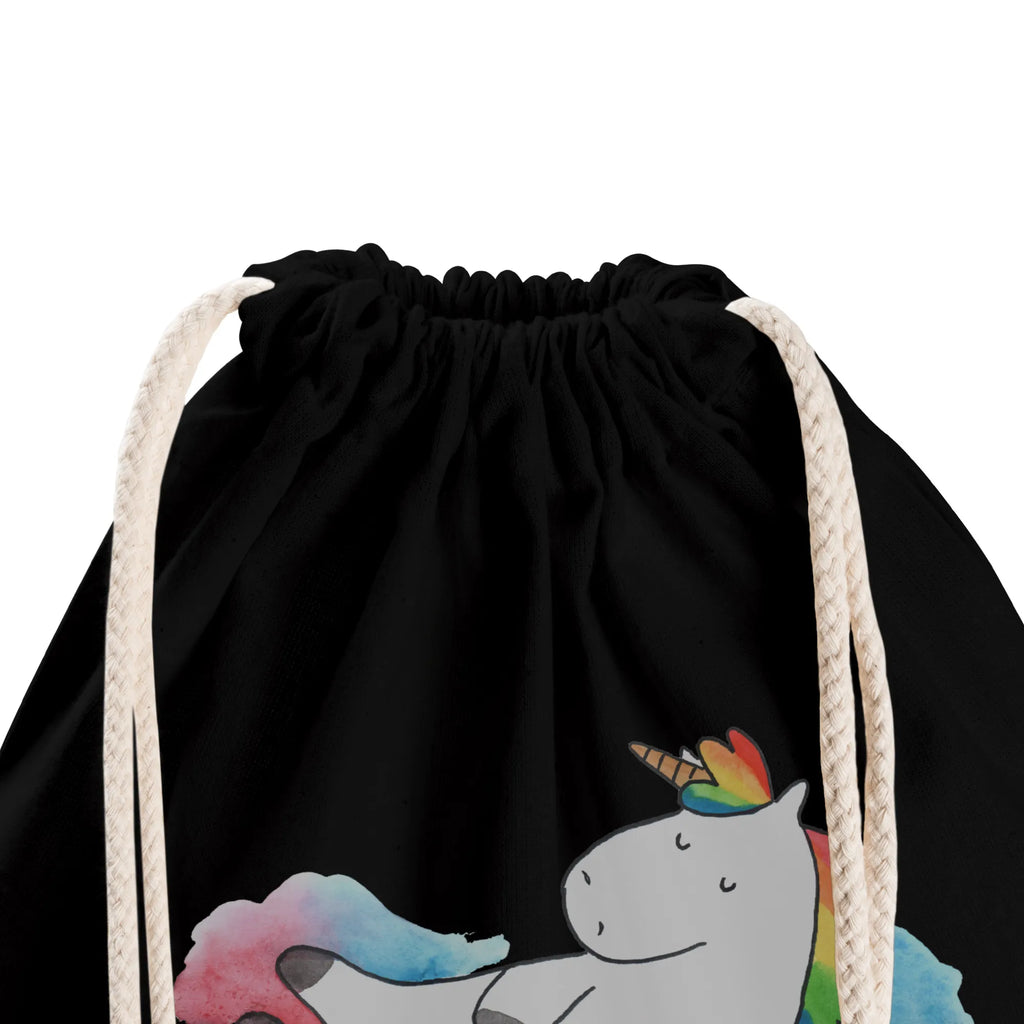 Sportbeutel Einhorn Wolke 7 Sportbeutel, Turnbeutel, Beutel, Sporttasche, Tasche, Stoffbeutel, Sportbeutel Kinder, Gymsack, Beutel Rucksack, Kleine Sporttasche, Sportzubehör, Turnbeutel Baumwolle, Einhorn, Einhörner, Einhorn Deko, Pegasus, Unicorn, verliebt, Menschen, witzig, lustig, Geschenk, Glaube, Realität, Lächeln