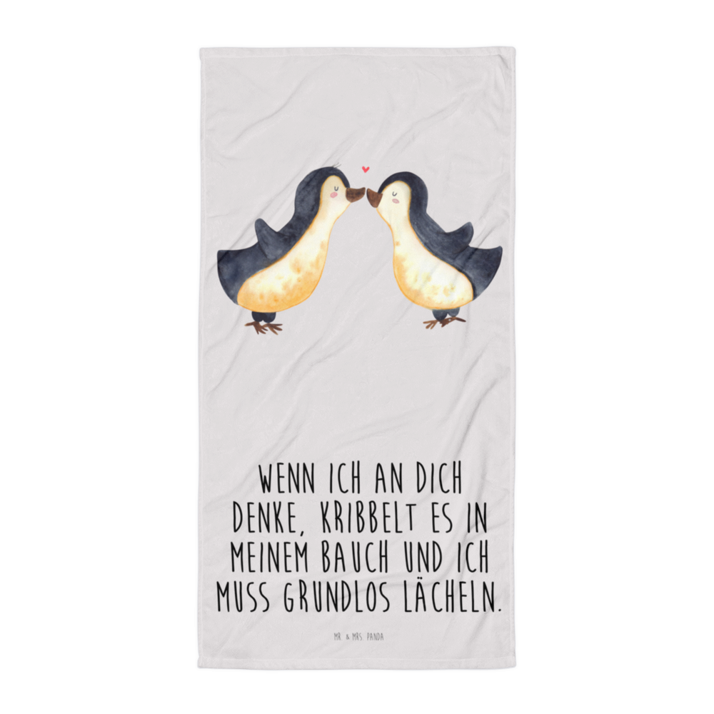 XL Badehandtuch Pinguine Kuss Handtuch, Badetuch, Duschtuch, Strandtuch, Saunatuch, Liebe, Partner, Freund, Freundin, Ehemann, Ehefrau, Heiraten, Verlobung, Heiratsantrag, Liebesgeschenk, Jahrestag, Hocheitstag, Valentinstag, Geschenk für Frauen, Hochzeitstag, Mitbringsel, Geschenk für Freundin, Geschenk für Partner, Liebesbeweis, für Männer, für Ehemann