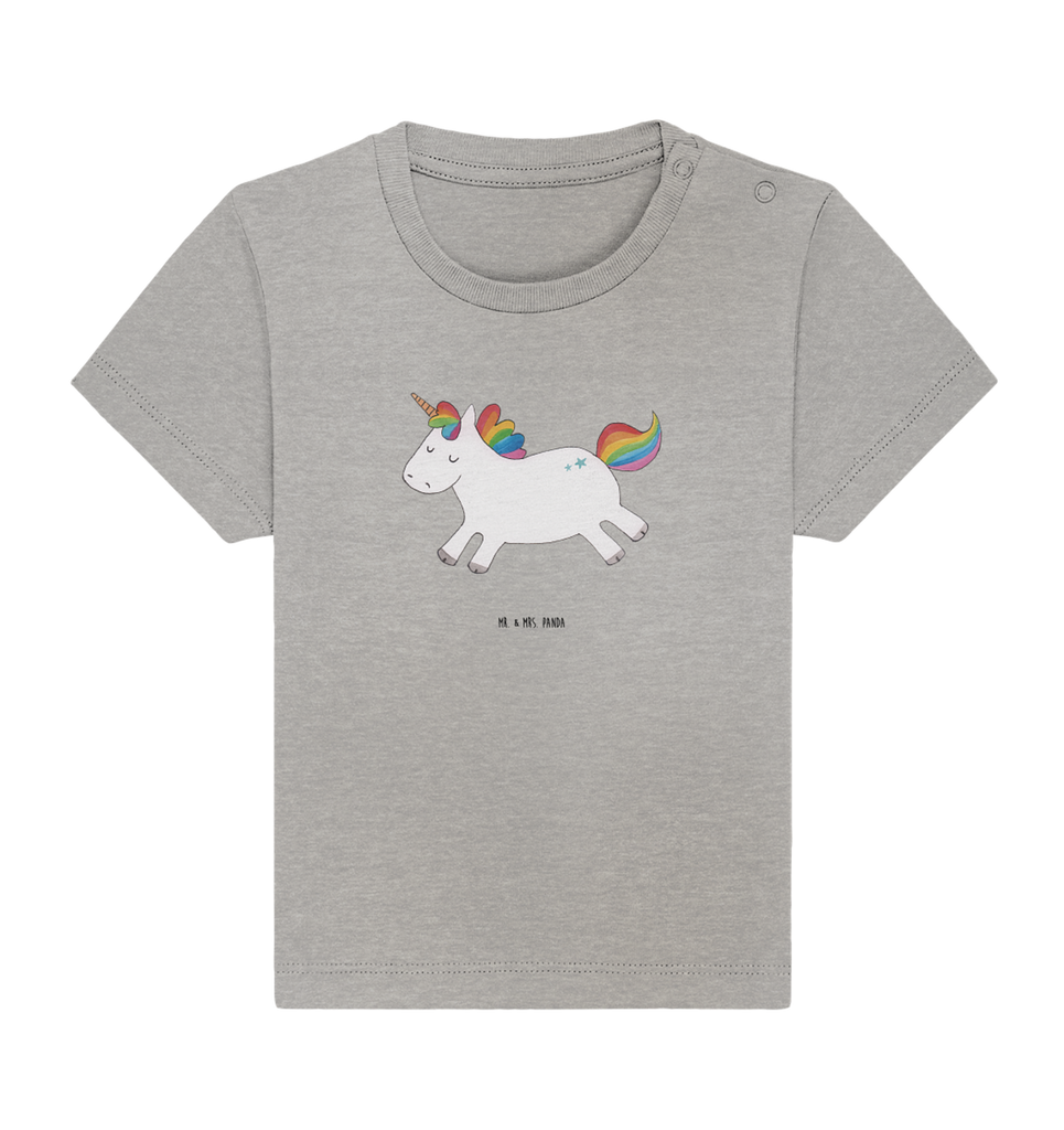 Organic Baby Shirt Einhorn Happy Baby T-Shirt, Jungen Baby T-Shirt, Mädchen Baby T-Shirt, Shirt, Einhorn, Einhörner, Einhorn Deko, Pegasus, Unicorn, glücklich, fröhlich, Spaß, Freude, Lebensfreude, witzig, spannend, Lächeln, Lachen