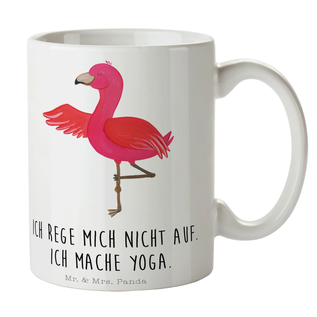 Tasse Flamingo Yoga Tasse, Kaffeetasse, Teetasse, Becher, Kaffeebecher, Teebecher, Keramiktasse, Porzellantasse, Büro Tasse, Geschenk Tasse, Tasse Sprüche, Tasse Motive, Kaffeetassen, Tasse bedrucken, Designer Tasse, Cappuccino Tassen, Schöne Teetassen, Flamingo, Vogel, Yoga, Namaste, Achtsamkeit, Yoga-Übung, Entspannung, Ärger, Aufregen, Tiefenentspannung