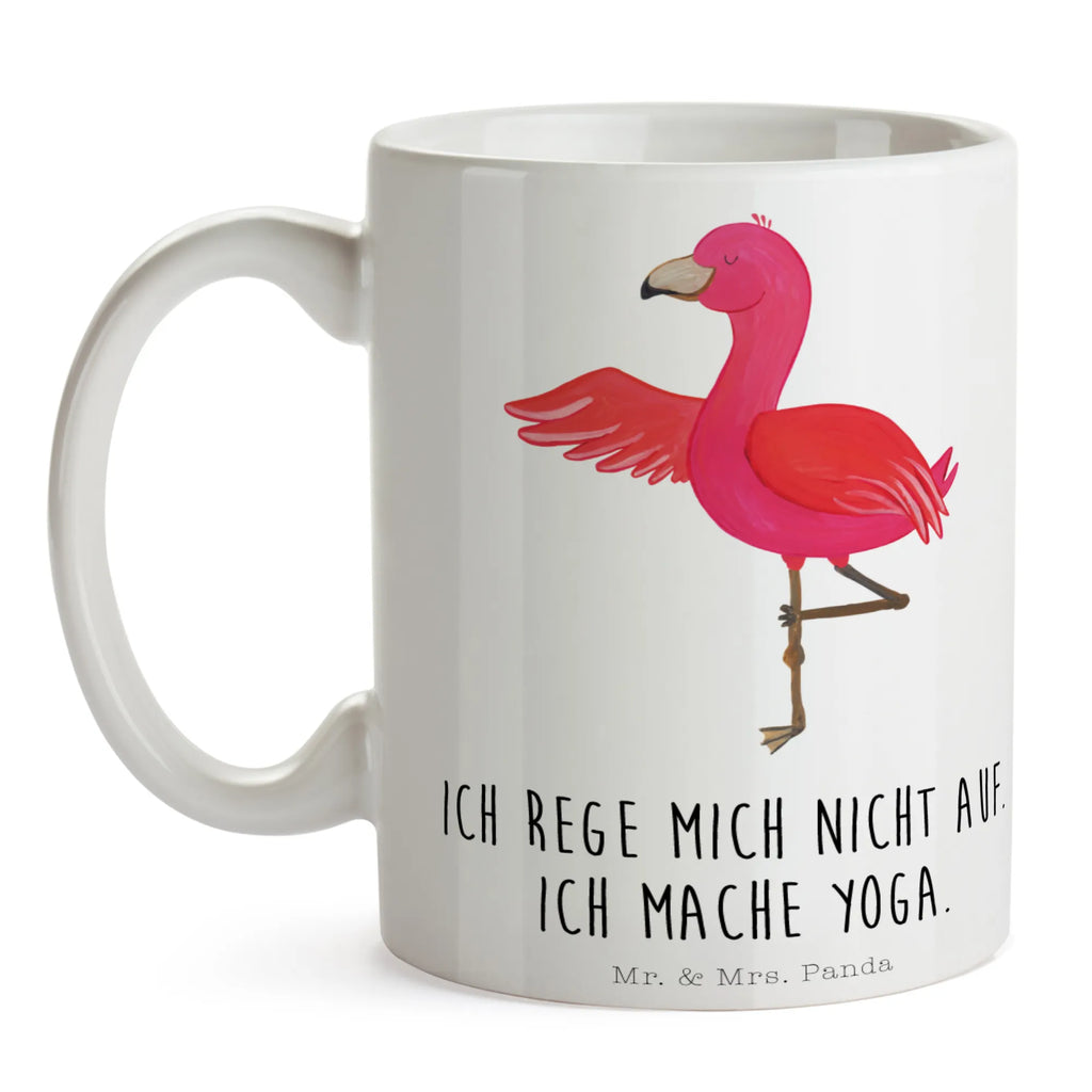 Tasse Flamingo Yoga Tasse, Kaffeetasse, Teetasse, Becher, Kaffeebecher, Teebecher, Keramiktasse, Porzellantasse, Büro Tasse, Geschenk Tasse, Tasse Sprüche, Tasse Motive, Kaffeetassen, Tasse bedrucken, Designer Tasse, Cappuccino Tassen, Schöne Teetassen, Flamingo, Vogel, Yoga, Namaste, Achtsamkeit, Yoga-Übung, Entspannung, Ärger, Aufregen, Tiefenentspannung