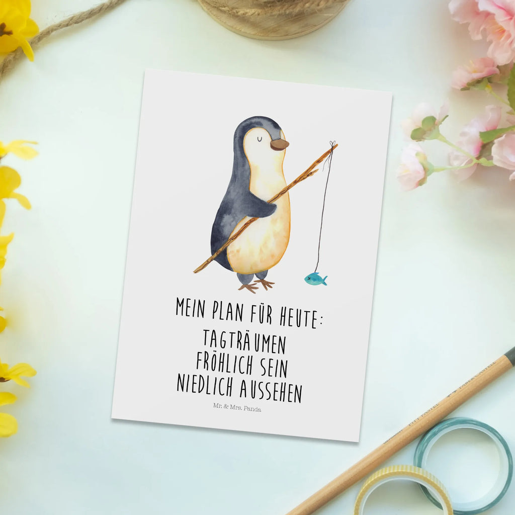 Postkarte Pinguin Angler Postkarte, Karte, Geschenkkarte, Grußkarte, Einladung, Ansichtskarte, Geburtstagskarte, Einladungskarte, Dankeskarte, Ansichtskarten, Einladung Geburtstag, Einladungskarten Geburtstag, Pinguin, Pinguine, Angeln, Angler, Tagträume, Hobby, Plan, Planer, Tagesplan, Neustart, Motivation, Geschenk, Freundinnen, Geschenkidee, Urlaub, Wochenende