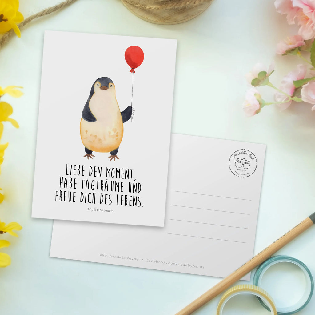 Postkarte Pinguin Luftballon Postkarte, Karte, Geschenkkarte, Grußkarte, Einladung, Ansichtskarte, Geburtstagskarte, Einladungskarte, Dankeskarte, Ansichtskarten, Einladung Geburtstag, Einladungskarten Geburtstag, Pinguin, Pinguine, Luftballon, Tagträume, Lebenslust, Geschenk Freundin, Geschenkidee, beste Freundin, Motivation, Neustart, neues Leben, Liebe, Glück