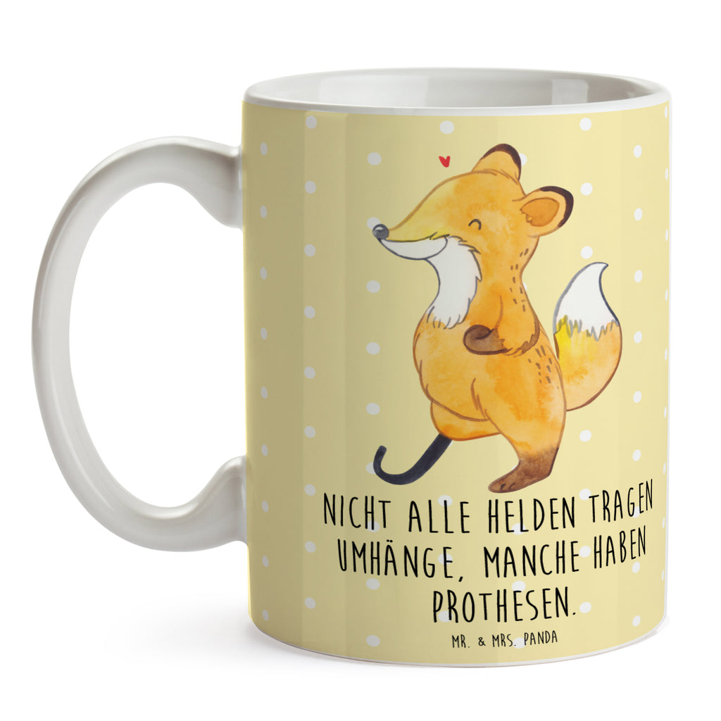 Tasse Fuchs Beinprothese Tasse, Kaffeetasse, Teetasse, Becher, Kaffeebecher, Teebecher, Keramiktasse, Porzellantasse, Büro Tasse, Geschenk Tasse, Tasse Sprüche, Tasse Motive, Kaffeetassen, Tasse bedrucken, Designer Tasse, Cappuccino Tassen, Schöne Teetassen, Fuchs, Amputation, Beimamputation, Beinprothese