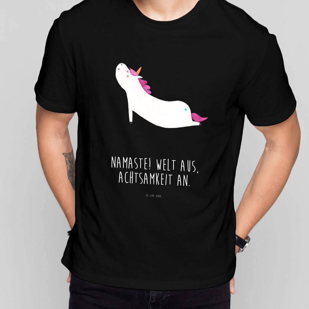 T-Shirt Standard Einhorn Yoga T-Shirt, Shirt, Tshirt, Lustiges T-Shirt, T-Shirt mit Spruch, Party, Junggesellenabschied, Jubiläum, Geburstag, Herrn, Damen, Männer, Frauen, Schlafshirt, Nachthemd, Sprüche, Einhorn, Einhörner, Einhorn Deko, Pegasus, Unicorn, Yoga, Namaste, Achtsamkeit, Entspannung, Joga, Yogamatte, Sport, lustig, witzig, süß