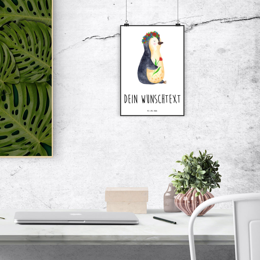 Personalisiertes Poster Pinguin Blumen Personalisiertes Poster, Personalisiertes Wandposter, Personalisiertes Bild, Personalisierte Wanddeko, Personalisiertes Küchenposter, Personalisiertes Kinderposter, Personalisierte Wanddeko Bild, Personalisierte Raumdekoration, Personalisierte Wanddekoration, Personalisiertes Handgemaltes Poster, Personalisiertes Designposter, Personalisierter Kunstdruck, Personalisierter Posterdruck, Poster mit Namen, Wandposter mit Namen, Bild mit Namen, Wanddeko mit Namen, Küchenposter mit Namen, Kinderposter mit Namen, Wanddeko Bild mit Namen, Raumdekoration mit Namen, Wanddekoration mit Namen, Kunstdruck mit Namen, Posterdruck mit Namen, Wunschtext Poster, Poster selbst gestalten., Pinguin, Pinguine, Blumenkranz, Universum, Leben, Wünsche, Ziele, Lebensziele, Motivation, Lebenslust, Liebeskummer, Geschenkidee