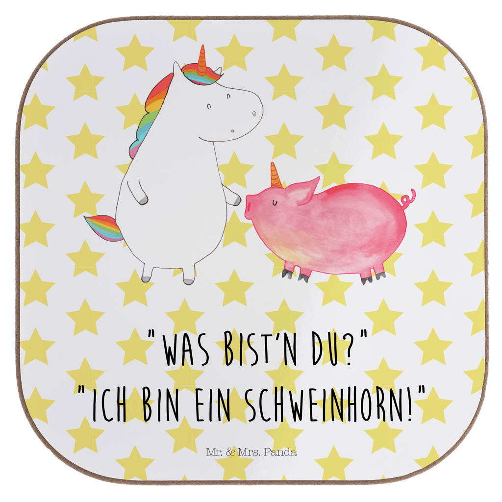 Quadratische Untersetzer Einhorn + Schweinhorn Untersetzer, Bierdeckel, Glasuntersetzer, Untersetzer Gläser, Getränkeuntersetzer, Untersetzer aus Holz, Untersetzer für Gläser, Korkuntersetzer, Untersetzer Holz, Holzuntersetzer, Tassen Untersetzer, Untersetzer Design, Einhorn, Einhörner, Einhorn Deko, Pegasus, Unicorn, Freundschaft, Schweinhorn, Schwein, Freundin, Schweinchen