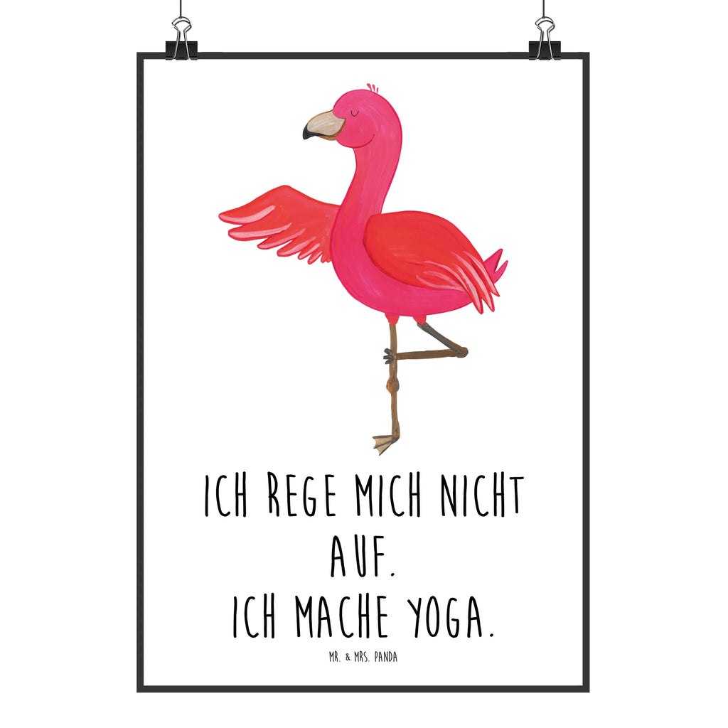 Poster Flamingo Yoga Poster, Wandposter, Bild, Wanddeko, Küchenposter, Kinderposter, Wanddeko Bild, Raumdekoration, Wanddekoration, Handgemaltes Poster, Mr. & Mrs. Panda Poster, Designposter, Kunstdruck, Posterdruck, Flamingo, Vogel, Yoga, Namaste, Achtsamkeit, Yoga-Übung, Entspannung, Ärger, Aufregen, Tiefenentspannung