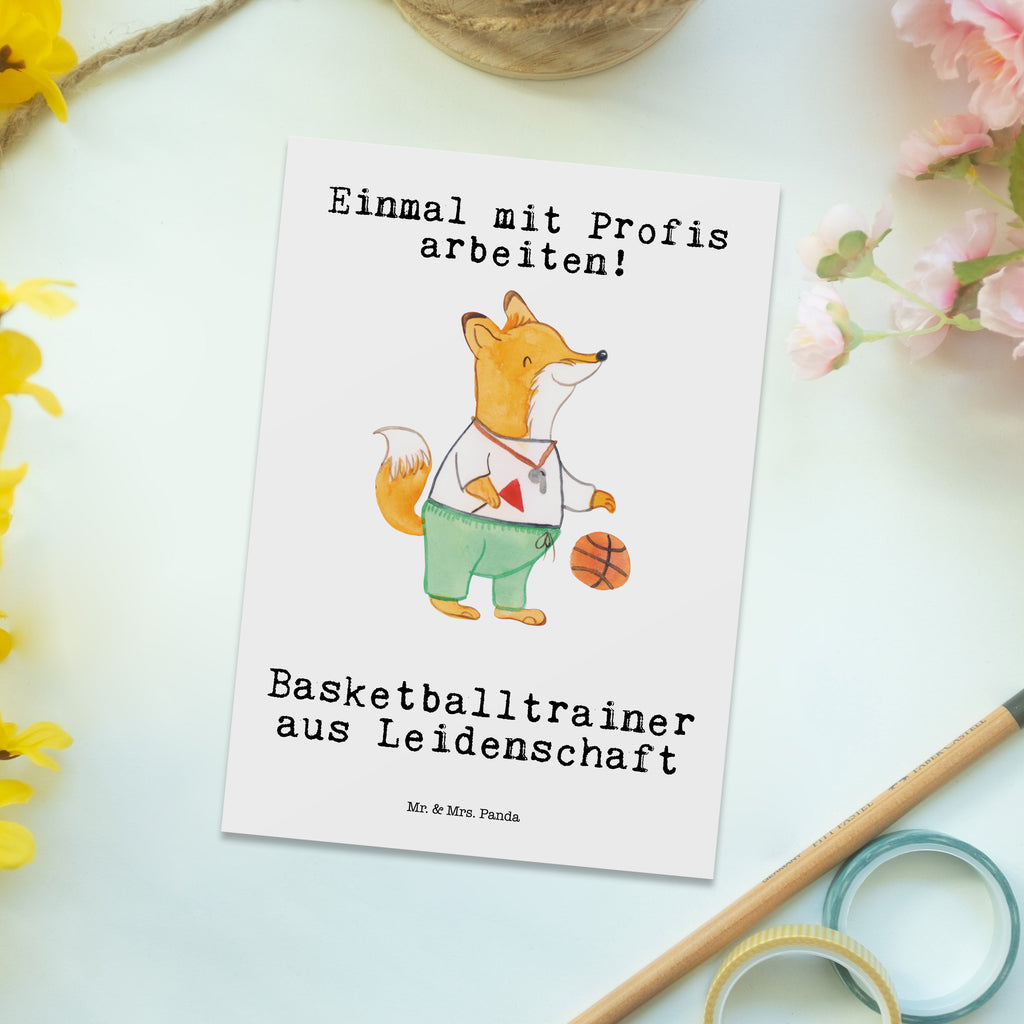 Postkarte Basketballtrainer aus Leidenschaft Postkarte, Karte, Geschenkkarte, Grußkarte, Einladung, Ansichtskarte, Geburtstagskarte, Einladungskarte, Dankeskarte, Ansichtskarten, Einladung Geburtstag, Einladungskarten Geburtstag, Beruf, Ausbildung, Jubiläum, Abschied, Rente, Kollege, Kollegin, Geschenk, Schenken, Arbeitskollege, Mitarbeiter, Firma, Danke, Dankeschön, Basketballtrainer, Basketball, Sport, Ballsport, Basketballcoach, Basketballer, Verein