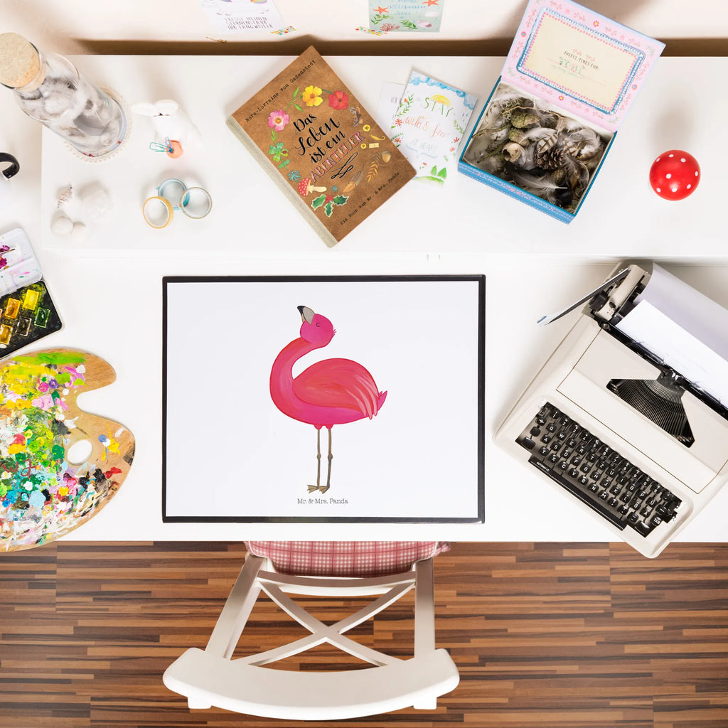 Schreibtischunterlage Flamingo Stolz Schreibunterlage, Schreibtischauflage, Bürobedarf, Büroartikel, Schreibwaren, Schreibtisch Unterlagen, Schreibtischunterlage Groß, Flamingo, stolz, Freude, Selbstliebe, Selbstakzeptanz, Freundin, beste Freundin, Tochter, Mama, Schwester