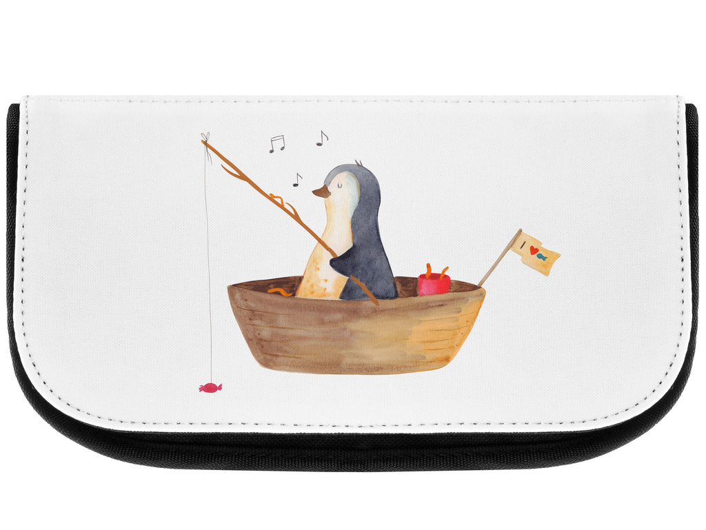 Kosmetiktasche Pinguin Angelboot Kosmetikbeutel, Kulturtasche, Kulturbeutel, Schminktasche, Make-Up Tasche, Kosmetiktasche, Beauty Bag, Kosmetiktasche Damen, Make Up Tasche, Kosmetik Tasche, Kosmetiktasche Klein, Kleine Kosmetiktasche, Schminktasche Klein, Kosmetiktasche Mit Fächern, Schminktäschen, Schminke Tasche, Kosmetiktaschen Damen, Beauty Case, Schmink Täschchen, Pinguin, Pinguine, Angeln, Boot, Angelboot, Lebenslust, Leben, genießen, Motivation, Neustart, Neuanfang, Trennung, Scheidung, Geschenkidee Liebeskummer