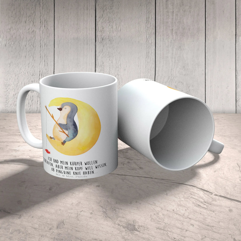 Tasse Pinguin Mond Tasse, Kaffeetasse, Teetasse, Becher, Kaffeebecher, Teebecher, Keramiktasse, Porzellantasse, Büro Tasse, Geschenk Tasse, Tasse Sprüche, Tasse Motive, Kaffeetassen, Tasse bedrucken, Designer Tasse, Cappuccino Tassen, Schöne Teetassen, Pinguin, Pinguine, Spruch, schlafen, Nachtruhe, Einschlafen, Schlafzimmer, Schlafstörungen, Gästezimmer