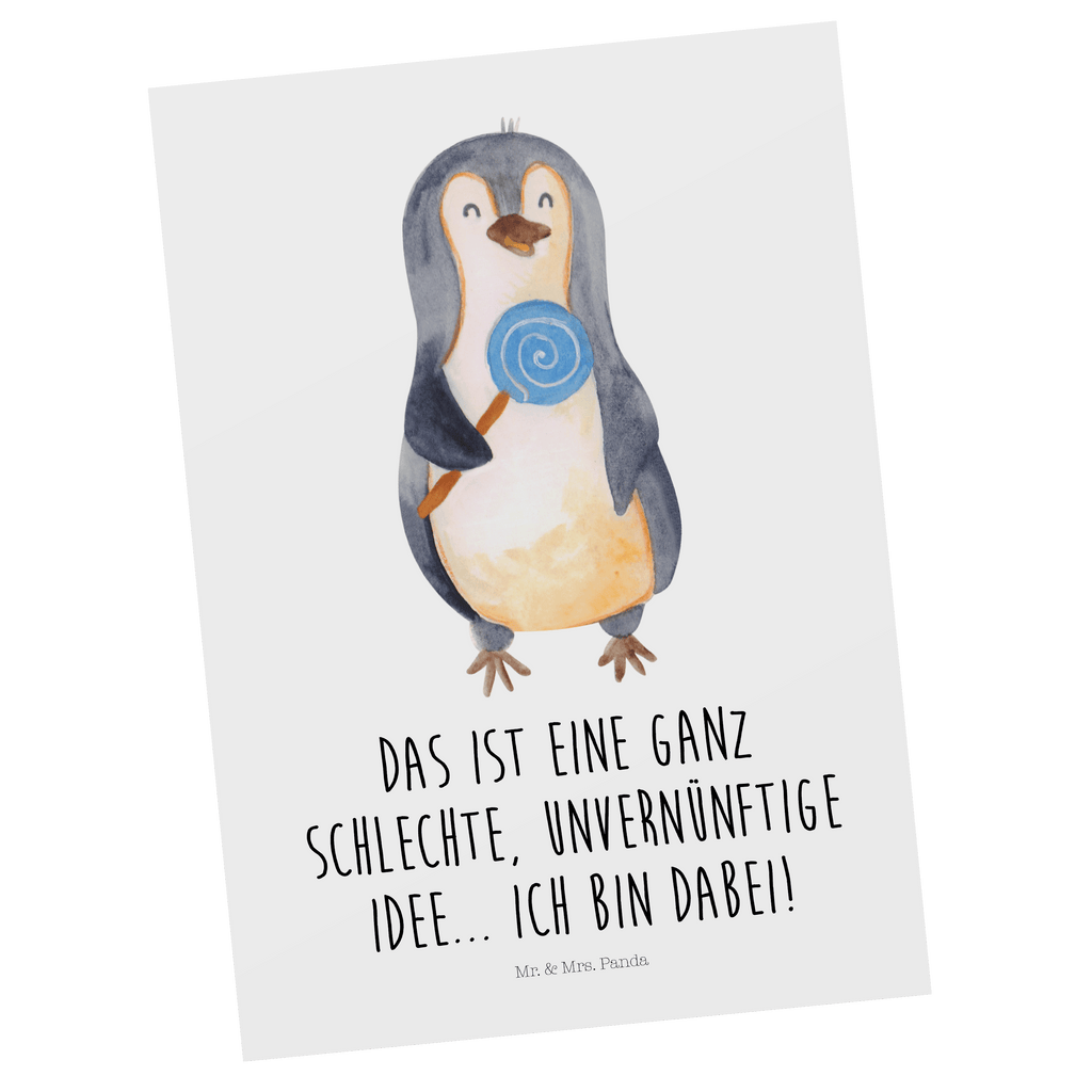 Postkarte Pinguin Lolli Postkarte, Karte, Geschenkkarte, Grußkarte, Einladung, Ansichtskarte, Geburtstagskarte, Einladungskarte, Dankeskarte, Ansichtskarten, Einladung Geburtstag, Einladungskarten Geburtstag, Pinguin, Pinguine, Lolli, Süßigkeiten, Blödsinn, Spruch, Rebell, Gauner, Ganove, Rabauke