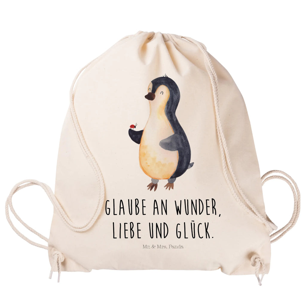 Sportbeutel Pinguin Marienkäfer Sportbeutel, Turnbeutel, Beutel, Sporttasche, Tasche, Stoffbeutel, Sportbeutel Kinder, Gymsack, Beutel Rucksack, Kleine Sporttasche, Sportzubehör, Turnbeutel Baumwolle, Pinguin, Pinguine, Marienkäfer, Liebe, Wunder, Glück, Freude, Lebensfreude