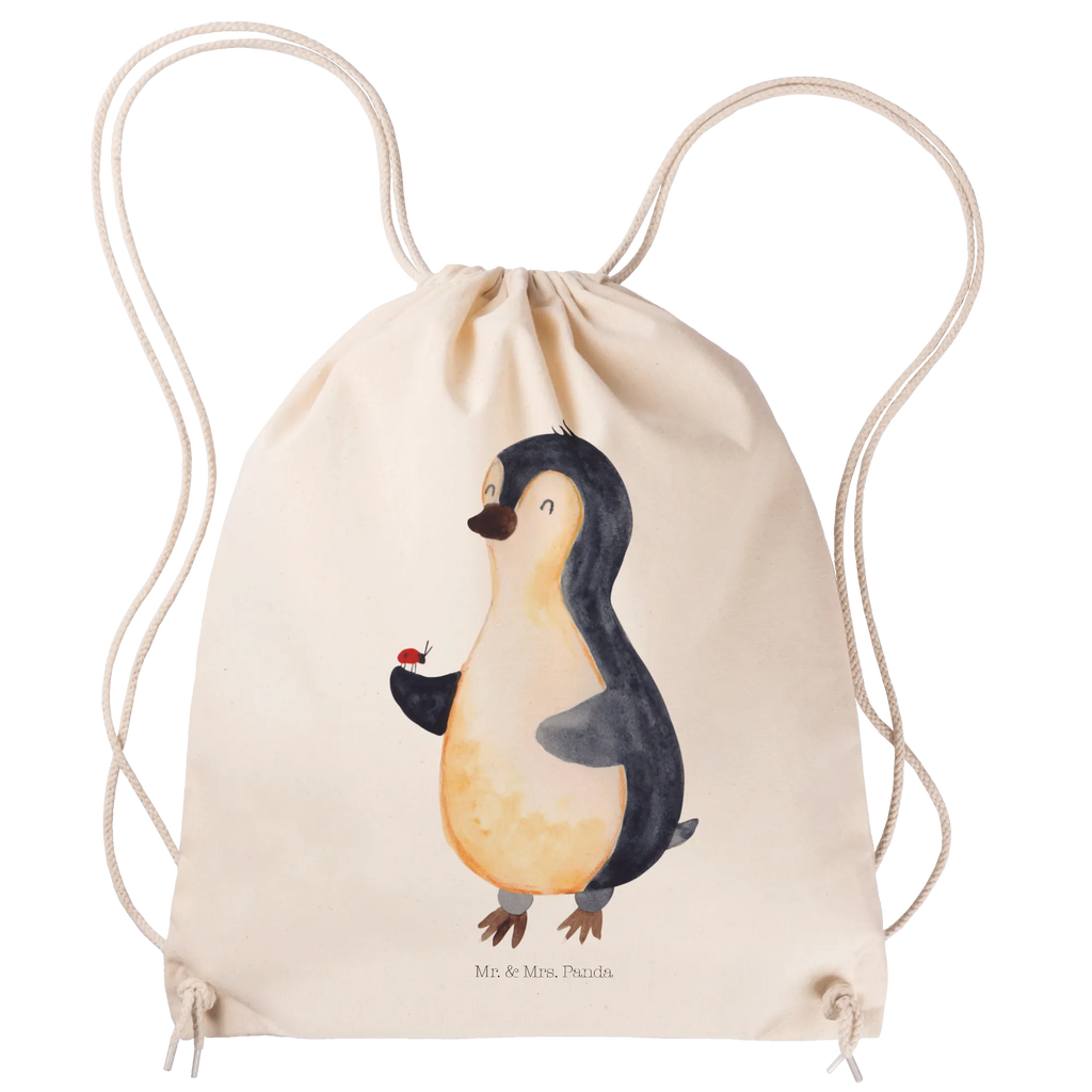 Sportbeutel Pinguin Marienkäfer Sportbeutel, Turnbeutel, Beutel, Sporttasche, Tasche, Stoffbeutel, Sportbeutel Kinder, Gymsack, Beutel Rucksack, Kleine Sporttasche, Sportzubehör, Turnbeutel Baumwolle, Pinguin, Pinguine, Marienkäfer, Liebe, Wunder, Glück, Freude, Lebensfreude