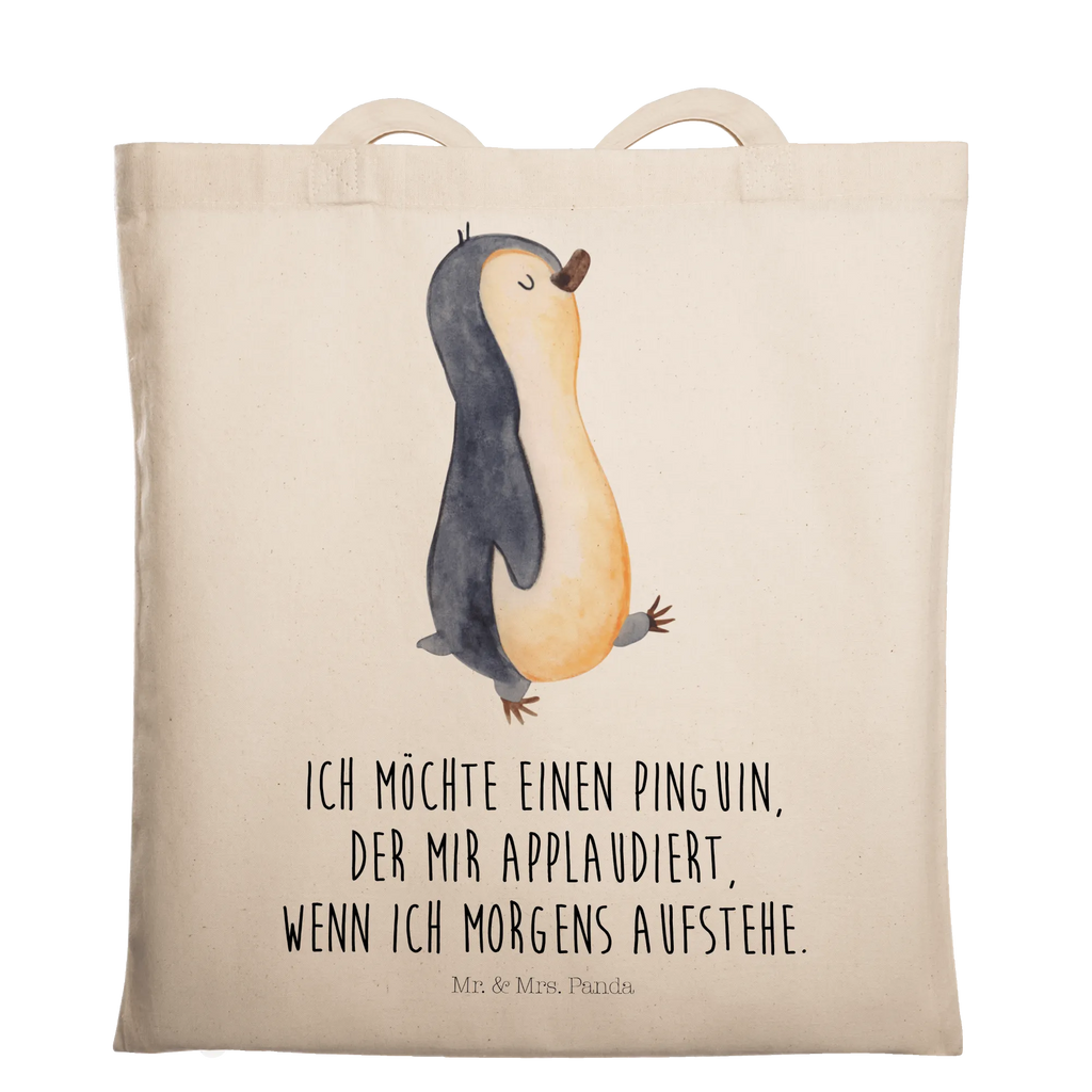 Tragetasche Pinguin marschieren Beuteltasche, Beutel, Einkaufstasche, Jutebeutel, Stoffbeutel, Tasche, Shopper, Umhängetasche, Strandtasche, Schultertasche, Stofftasche, Tragetasche, Badetasche, Jutetasche, Einkaufstüte, Laptoptasche, Pinguin, Pinguine, Frühaufsteher, Langschläfer, Bruder, Schwester, Familie