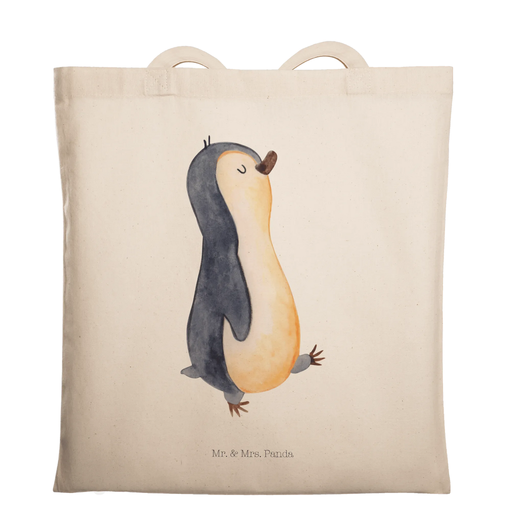 Tragetasche Pinguin marschieren Beuteltasche, Beutel, Einkaufstasche, Jutebeutel, Stoffbeutel, Tasche, Shopper, Umhängetasche, Strandtasche, Schultertasche, Stofftasche, Tragetasche, Badetasche, Jutetasche, Einkaufstüte, Laptoptasche, Pinguin, Pinguine, Frühaufsteher, Langschläfer, Bruder, Schwester, Familie