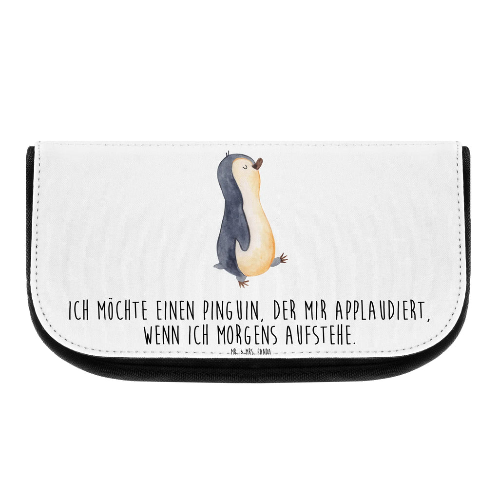 Kosmetiktasche Pinguin marschierend Kosmetikbeutel, Kulturtasche, Kulturbeutel, Schminktasche, Make-Up Tasche, Kosmetiktasche, Beauty Bag, Kosmetiktasche Damen, Make Up Tasche, Kosmetik Tasche, Kosmetiktasche Klein, Kleine Kosmetiktasche, Schminktasche Klein, Kosmetiktasche Mit Fächern, Schminktäschen, Schminke Tasche, Kosmetiktaschen Damen, Beauty Case, Schmink Täschchen, Pinguin, Pinguine, Frühaufsteher, Langschläfer, Bruder, Schwester, Familie