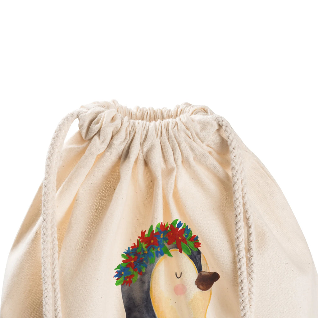 Sportbeutel Pinguin Blumen Sportbeutel, Turnbeutel, Beutel, Sporttasche, Tasche, Stoffbeutel, Sportbeutel Kinder, Gymsack, Beutel Rucksack, Kleine Sporttasche, Sportzubehör, Turnbeutel Baumwolle, Pinguin, Pinguine, Blumenkranz, Universum, Leben, Wünsche, Ziele, Lebensziele, Motivation, Lebenslust, Liebeskummer, Geschenkidee