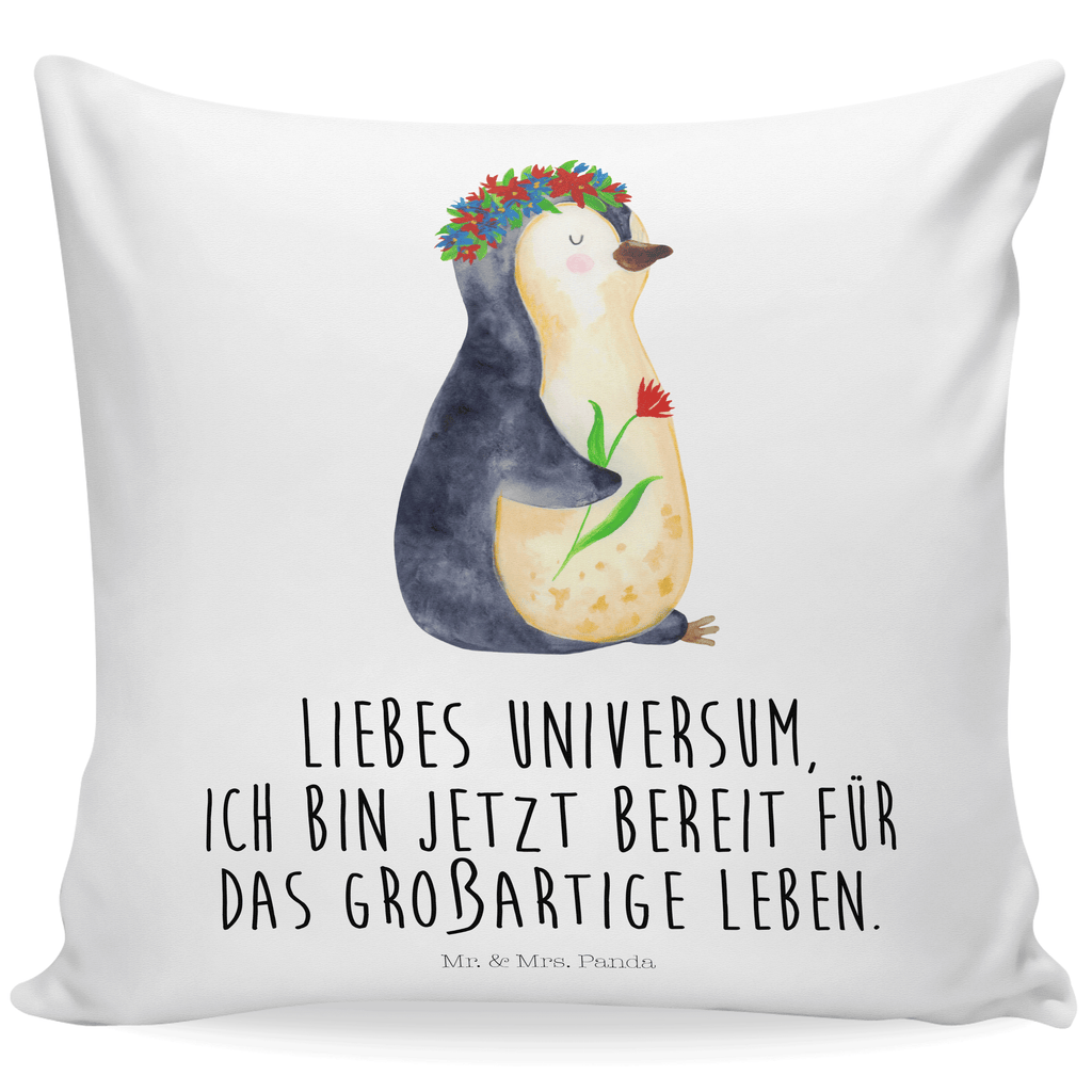 40x40 Kissen Pinguin Blumen Kissenhülle, Kopfkissen, Sofakissen, Dekokissen, Motivkissen, sofakissen, sitzkissen, Kissen, Kissenbezüge, Kissenbezug 40x40, Kissen 40x40, Kissenhülle 40x40, Zierkissen, Couchkissen, Dekokissen Sofa, Sofakissen 40x40, Dekokissen 40x40, Kopfkissen 40x40, Kissen 40x40 Waschbar, Pinguin, Pinguine, Blumenkranz, Universum, Leben, Wünsche, Ziele, Lebensziele, Motivation, Lebenslust, Liebeskummer, Geschenkidee