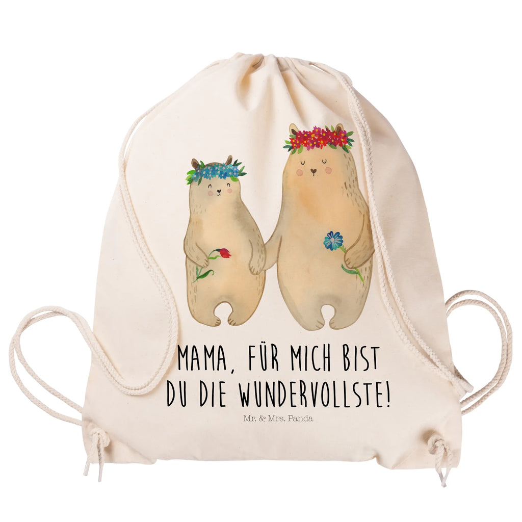 Sportbeutel Bären mit Blumenkranz Sportbeutel, Turnbeutel, Beutel, Sporttasche, Tasche, Stoffbeutel, Sportbeutel Kinder, Gymsack, Beutel Rucksack, Kleine Sporttasche, Sportzubehör, Turnbeutel Baumwolle, Familie, Vatertag, Muttertag, Bruder, Schwester, Mama, Papa, Oma, Opa, Bär, Bären, Mutter, Mutti, Mami, Lieblingsmensch, Lieblingsmama, beste Mutter, weltbeste Mama, Geschenk Mama. Muttertag, Tochter, Kind, Kinder, Töchter, Family, Vorbild