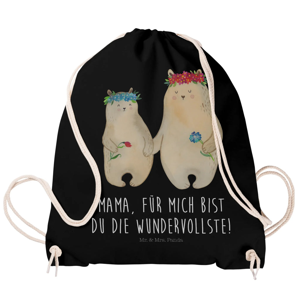 Sportbeutel Bären mit Blumenkranz Sportbeutel, Turnbeutel, Beutel, Sporttasche, Tasche, Stoffbeutel, Sportbeutel Kinder, Gymsack, Beutel Rucksack, Kleine Sporttasche, Sportzubehör, Turnbeutel Baumwolle, Familie, Vatertag, Muttertag, Bruder, Schwester, Mama, Papa, Oma, Opa, Bär, Bären, Mutter, Mutti, Mami, Lieblingsmensch, Lieblingsmama, beste Mutter, weltbeste Mama, Geschenk Mama. Muttertag, Tochter, Kind, Kinder, Töchter, Family, Vorbild