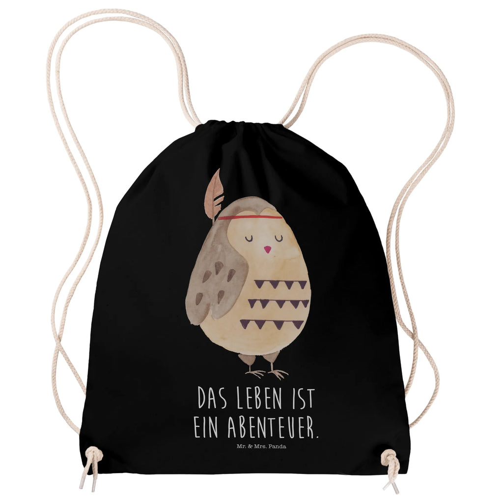 Sportbeutel Eule Federschmuck Sportbeutel, Turnbeutel, Beutel, Sporttasche, Tasche, Stoffbeutel, Sportbeutel Kinder, Gymsack, Beutel Rucksack, Kleine Sporttasche, Sportzubehör, Turnbeutel Baumwolle, Eule, Eule Deko, Owl, Das Leben ist ein Abenteuer, Reisespruch, Federschmuck, Dekoration