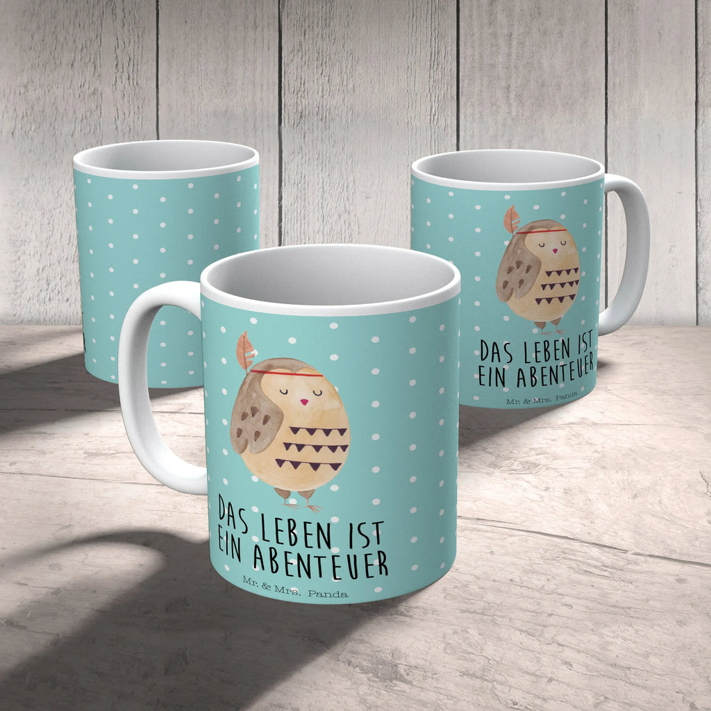 Tasse Eule Federschmuck Tasse, Kaffeetasse, Teetasse, Becher, Kaffeebecher, Teebecher, Keramiktasse, Porzellantasse, Büro Tasse, Geschenk Tasse, Tasse Sprüche, Tasse Motive, Kaffeetassen, Tasse bedrucken, Designer Tasse, Cappuccino Tassen, Schöne Teetassen, Eule, Eule Deko, Owl, Das Leben ist ein Abenteuer, Reisespruch, Federschmuck, Dekoration