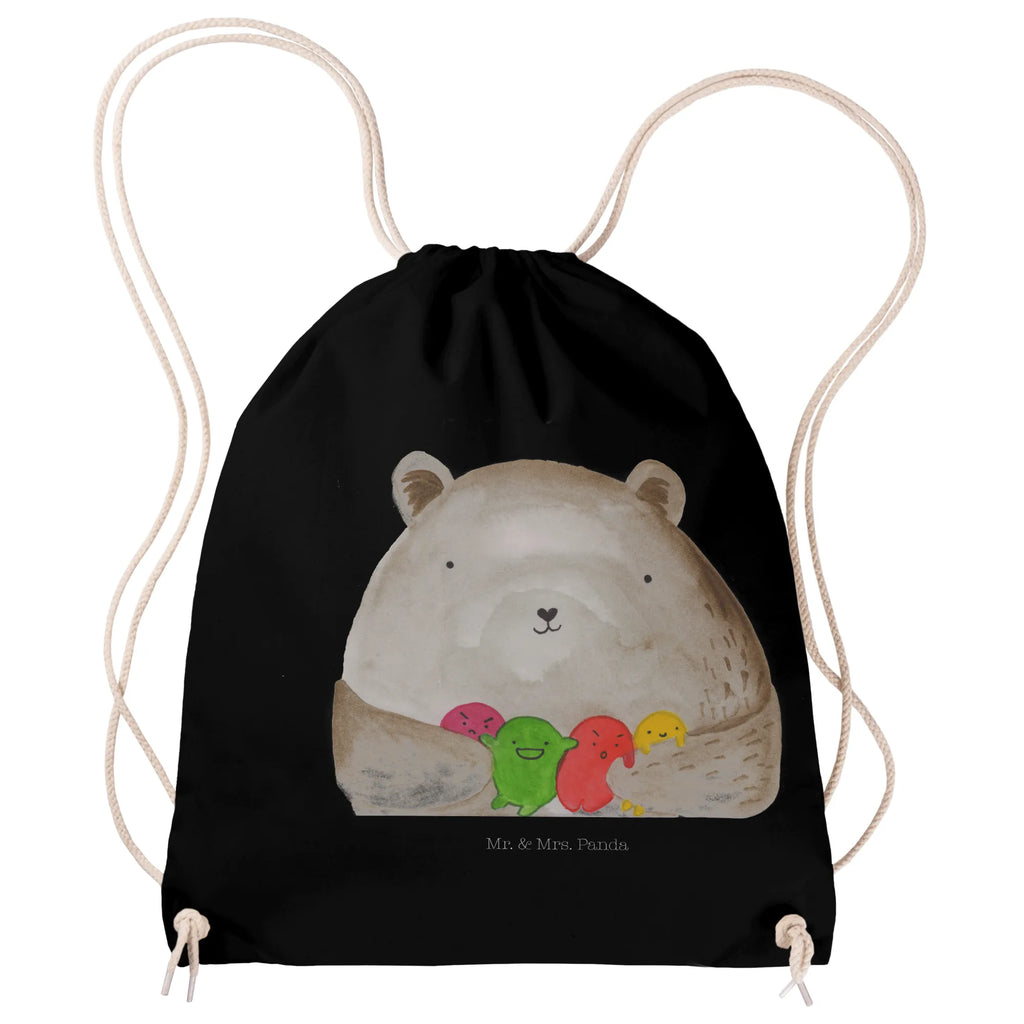 Sportbeutel Bär Gefühl Sportbeutel, Turnbeutel, Beutel, Sporttasche, Tasche, Stoffbeutel, Sportbeutel Kinder, Gymsack, Beutel Rucksack, Kleine Sporttasche, Sportzubehör, Turnbeutel Baumwolle, Bär, Teddy, Teddybär, Wahnsinn, Verrückt, Durchgedreht