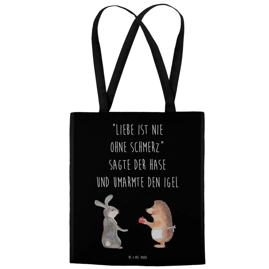 Tragetasche Hase Igel Beuteltasche, Beutel, Einkaufstasche, Jutebeutel, Stoffbeutel, Tasche, Shopper, Umhängetasche, Strandtasche, Schultertasche, Stofftasche, Tragetasche, Badetasche, Jutetasche, Einkaufstüte, Laptoptasche, Tiermotive, Gute Laune, lustige Sprüche, Tiere, Igel und Hase, Igel, Hase, Liebe Spruch, Liebeskummer Geschenk, Herzschmerz, Trösten, Trennungsschmerz, Spruch romantisch