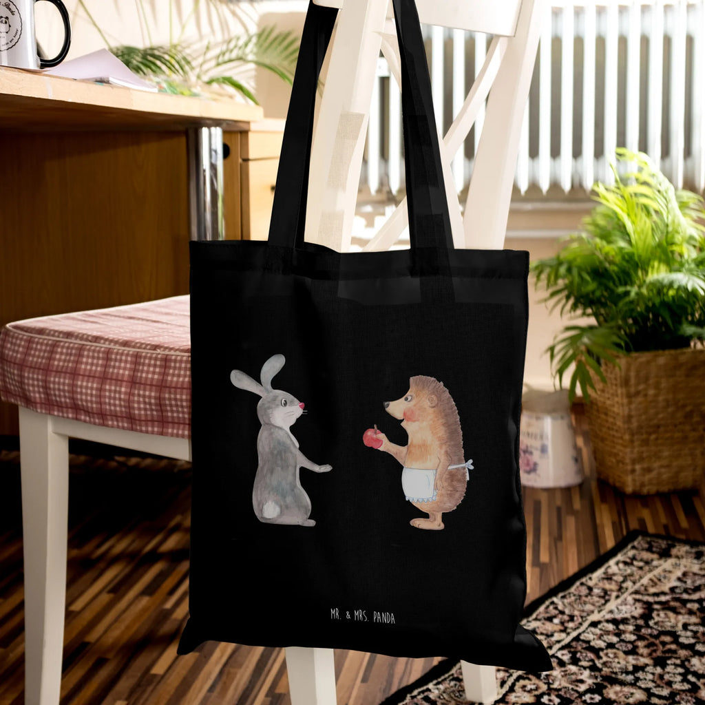 Tragetasche Hase Igel Beuteltasche, Beutel, Einkaufstasche, Jutebeutel, Stoffbeutel, Tasche, Shopper, Umhängetasche, Strandtasche, Schultertasche, Stofftasche, Tragetasche, Badetasche, Jutetasche, Einkaufstüte, Laptoptasche, Tiermotive, Gute Laune, lustige Sprüche, Tiere, Igel und Hase, Igel, Hase, Liebe Spruch, Liebeskummer Geschenk, Herzschmerz, Trösten, Trennungsschmerz, Spruch romantisch