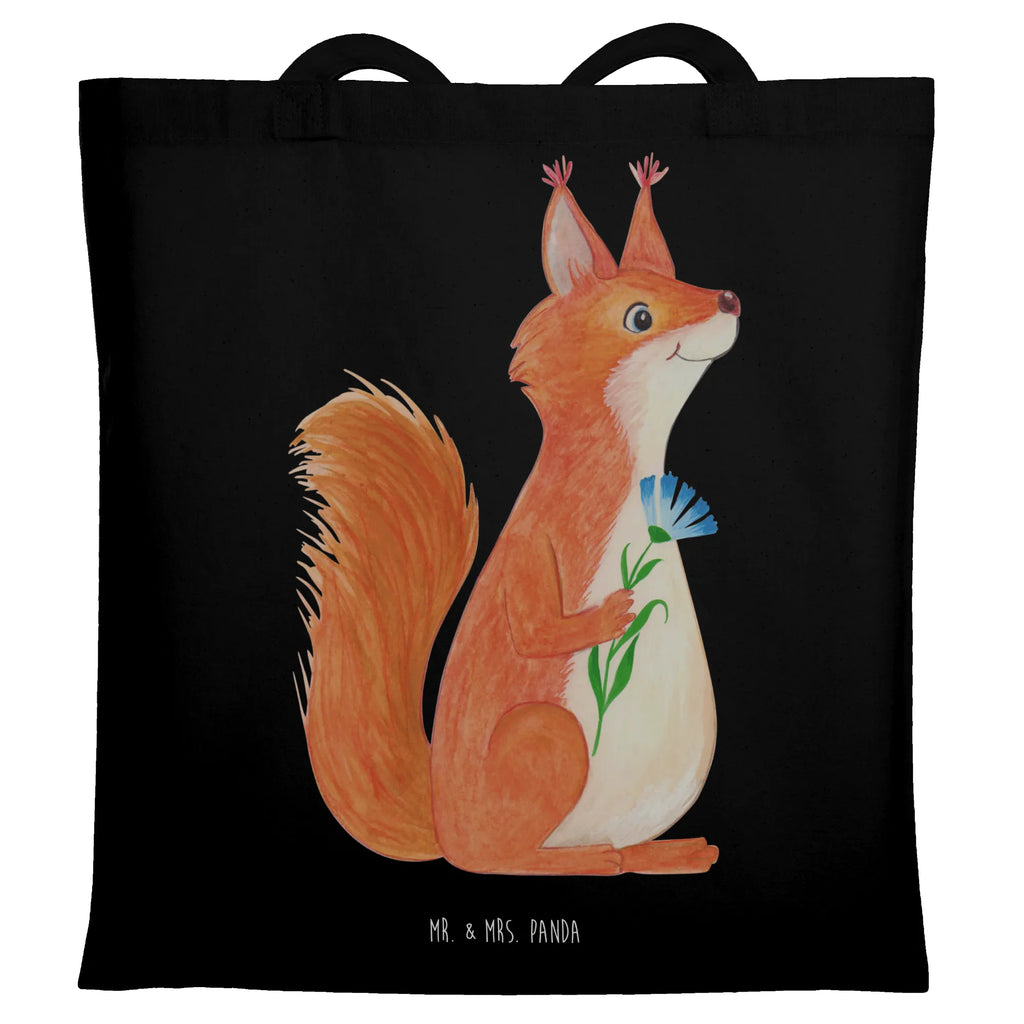 Tragetasche Eichhörnchen Blume Beuteltasche, Beutel, Einkaufstasche, Jutebeutel, Stoffbeutel, Tasche, Shopper, Umhängetasche, Strandtasche, Schultertasche, Stofftasche, Tragetasche, Badetasche, Jutetasche, Einkaufstüte, Laptoptasche, Tiermotive, Gute Laune, lustige Sprüche, Tiere, Eichhörnchen, Eichhorn, Spruch positiv, Lachen, Spaß, Motivation Sprüche, Motivation Bilder, glücklich Spruch, Spruch Deko