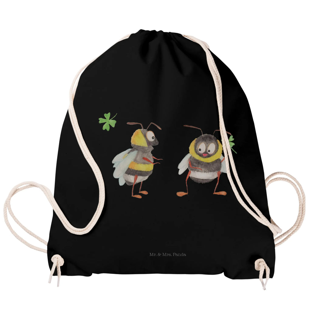 Sportbeutel Hummeln Kleeblatt Sportbeutel, Turnbeutel, Beutel, Sporttasche, Tasche, Stoffbeutel, Sportbeutel Kinder, Gymsack, Beutel Rucksack, Kleine Sporttasche, Sportzubehör, Turnbeutel Baumwolle, Tiermotive, Gute Laune, lustige Sprüche, Tiere, Hummel, Biene, Spruch positiv, Biene Deko, Spruch schön, glücklich sein, glücklich werden, Spruch fröhlich