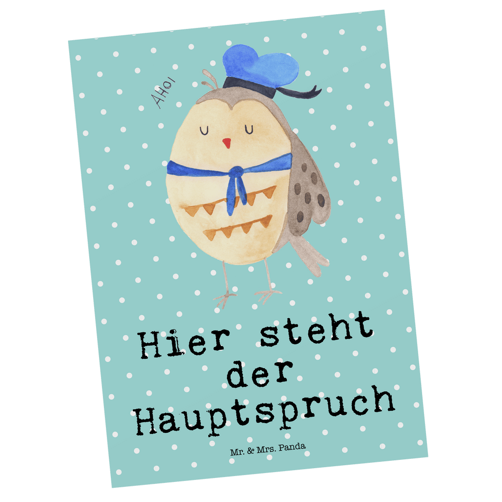 Postkarte Eule Matrose Postkarte, Karte, Geschenkkarte, Grußkarte, Einladung, Ansichtskarte, Geburtstagskarte, Einladungskarte, Dankeskarte, Ansichtskarten, Einladung Geburtstag, Einladungskarten Geburtstag, Eule, Eule Spruch, Eule Deko, Owl, Wortspiel lustig, Matrose, Freundin, Ehe, Seefahrer, Heimathafen, Hochzeitstag Geschenk