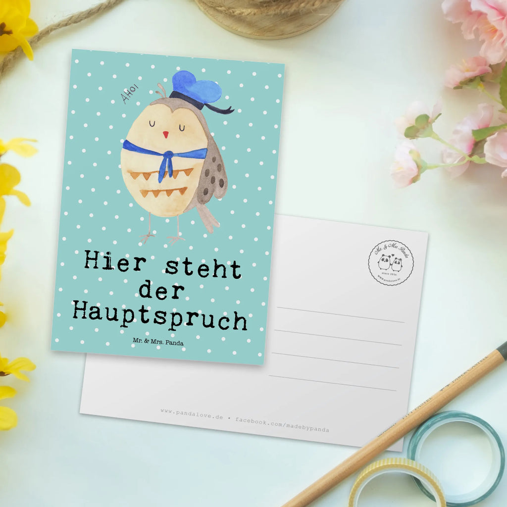 Postkarte Eule Matrose Postkarte, Karte, Geschenkkarte, Grußkarte, Einladung, Ansichtskarte, Geburtstagskarte, Einladungskarte, Dankeskarte, Ansichtskarten, Einladung Geburtstag, Einladungskarten Geburtstag, Eule, Eule Spruch, Eule Deko, Owl, Wortspiel lustig, Matrose, Freundin, Ehe, Seefahrer, Heimathafen, Hochzeitstag Geschenk