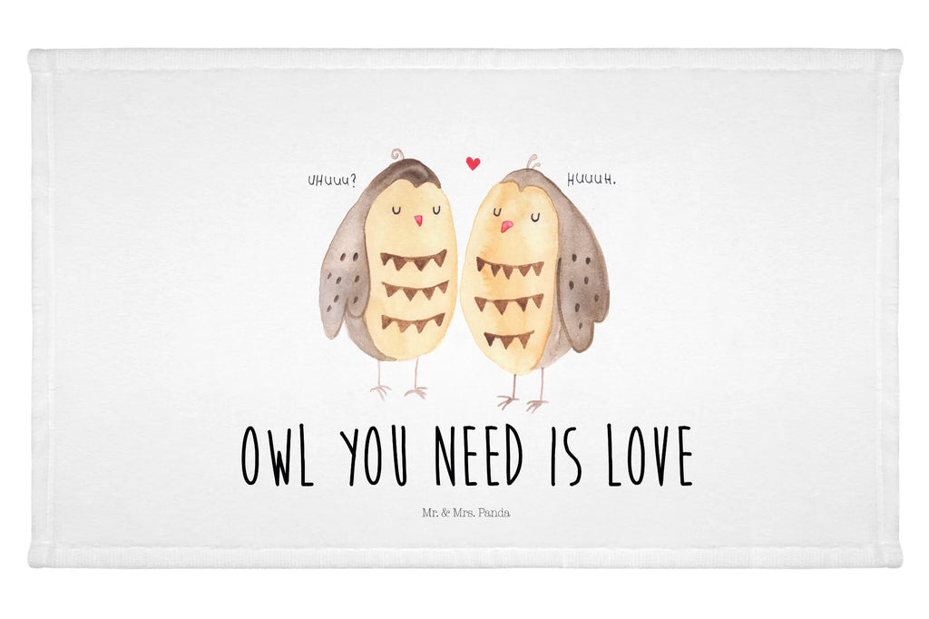 Handtuch Eulen Liebe Handtuch, Badehandtuch, Badezimmer, Handtücher, groß, Kinder, Baby, Eule, Eule Deko, Liebe, Hochzeit Spruch, Owl, All you need is love, Liebe Spruch, Freundin Geschenk, Freund, Wortspiel lustig