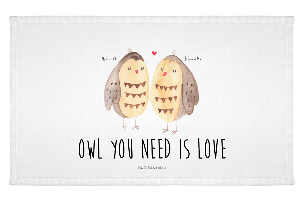 Handtuch Eulen Liebe Handtuch, Badehandtuch, Badezimmer, Handtücher, groß, Kinder, Baby, Eule, Eule Deko, Liebe, Hochzeit Spruch, Owl, All you need is love, Liebe Spruch, Freundin Geschenk, Freund, Wortspiel lustig