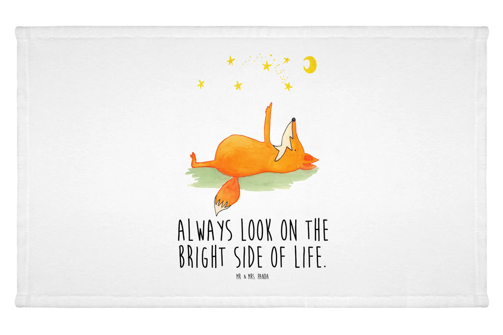 Handtuch Fuchs Sterne Handtuch, Badehandtuch, Badezimmer, Handtücher, groß, Kinder, Baby, Fuchs, Füchse, tröstende Worte, Spruch positiv, Spruch schön, Romantik, Always Look on the Bright Side of Life