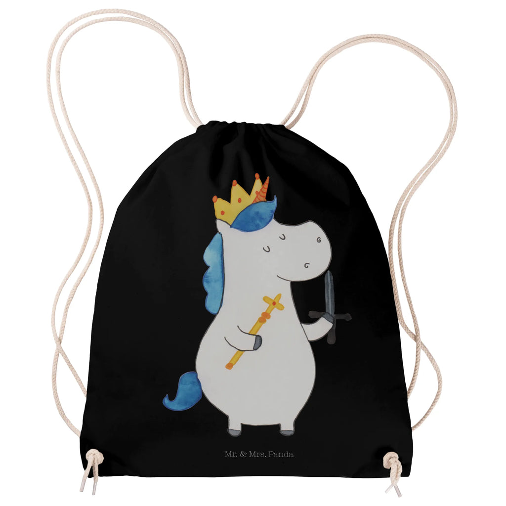 Sportbeutel Einhorn König mit Schwert Sportbeutel, Turnbeutel, Beutel, Sporttasche, Tasche, Stoffbeutel, Sportbeutel Kinder, Gymsack, Beutel Rucksack, Kleine Sporttasche, Sportzubehör, Turnbeutel Baumwolle, Einhorn, Einhörner, Einhorn Deko, Pegasus, Unicorn, König, Ritter, Mittelalter