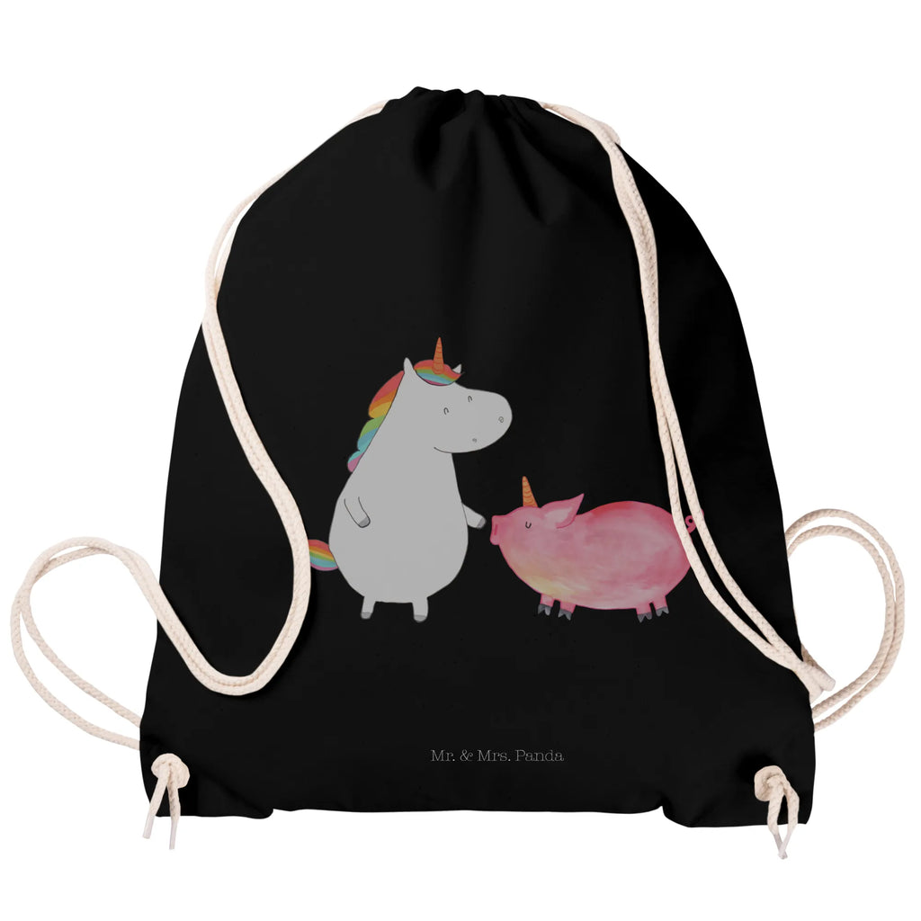 Sportbeutel Einhorn Schwein Sportbeutel, Turnbeutel, Beutel, Sporttasche, Tasche, Stoffbeutel, Sportbeutel Kinder, Gymsack, Beutel Rucksack, Kleine Sporttasche, Sportzubehör, Turnbeutel Baumwolle, Einhorn, Einhörner, Einhorn Deko, Pegasus, Unicorn, Freundschaft, Schweinhorn, Schwein, Freundin, Schweinchen