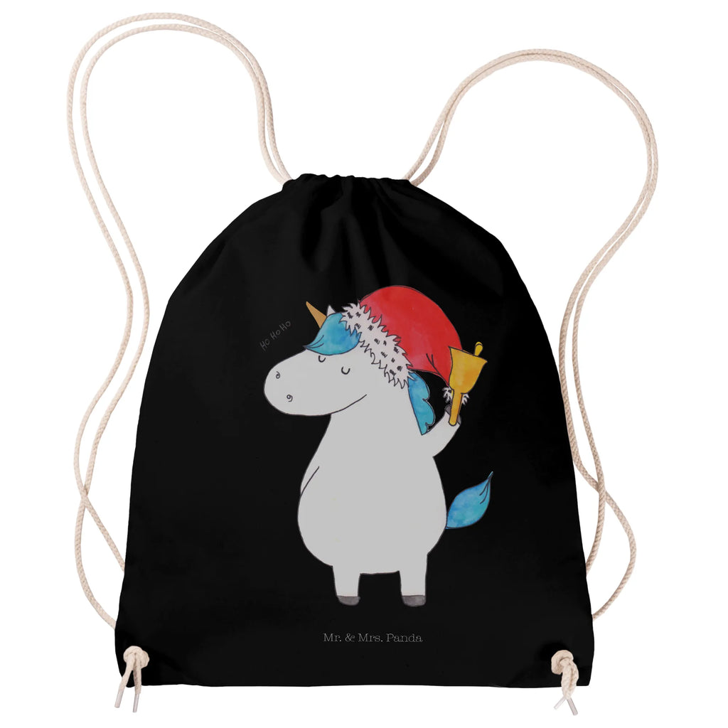 Sportbeutel Einhorn Weihnachtsmann Sportbeutel, Turnbeutel, Beutel, Sporttasche, Tasche, Stoffbeutel, Sportbeutel Kinder, Gymsack, Beutel Rucksack, Kleine Sporttasche, Sportzubehör, Turnbeutel Baumwolle, Einhorn, Einhörner, Einhorn Deko, Pegasus, Unicorn, Gin, Schokolade, Schoki, Weihnachten, Weihnachtsmann, Nikolaus, Wunschzettel, Wunschliste, Feenstaub