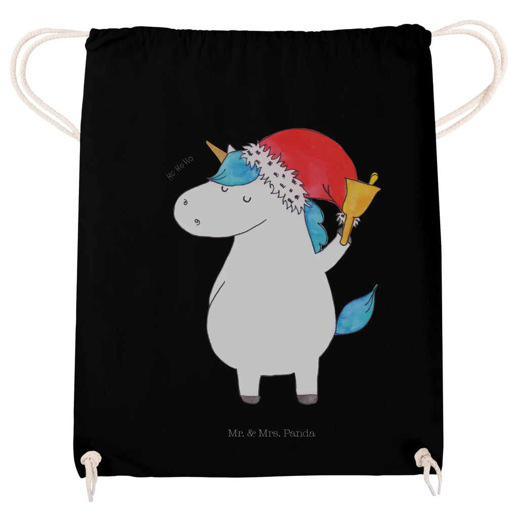 Sportbeutel Einhorn Weihnachtsmann Sportbeutel, Turnbeutel, Beutel, Sporttasche, Tasche, Stoffbeutel, Sportbeutel Kinder, Gymsack, Beutel Rucksack, Kleine Sporttasche, Sportzubehör, Turnbeutel Baumwolle, Einhorn, Einhörner, Einhorn Deko, Pegasus, Unicorn, Gin, Schokolade, Schoki, Weihnachten, Weihnachtsmann, Nikolaus, Wunschzettel, Wunschliste, Feenstaub