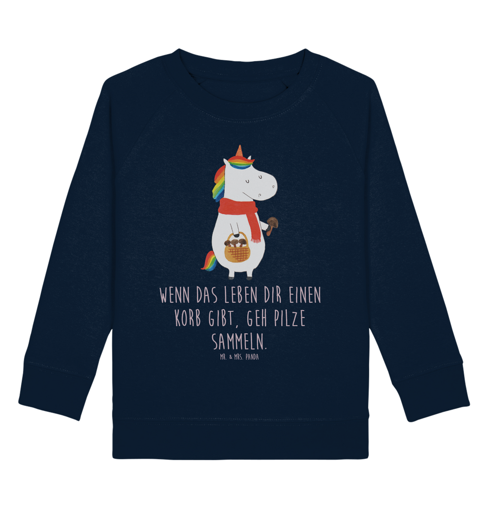 Organic Kinder Pullover Einhorn Pilz Kinder Pullover, Kinder Sweatshirt, Jungen, Mädchen, Einhorn, Einhörner, Einhorn Deko, Pegasus, Unicorn, Pilze, Pilzsammler, Motivation, Spruch, Liebeskummer